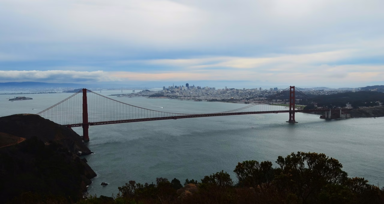 Golden Gate Bridge - Mountain View Perspective
